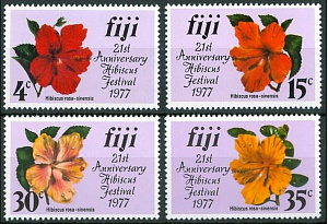 Фиджи, 1977, Цветы, 4 марки